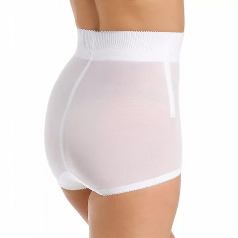 High Waist Panty Brief with Tulip Front Panel | Memory Compression Fabric | Medium Support | Style 6296-4