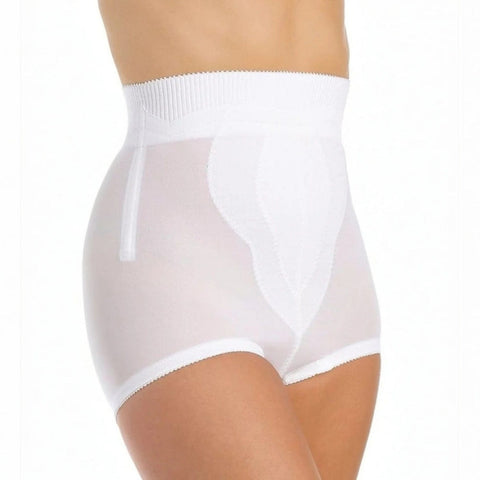High Waist Panty Brief with Tulip Front Panel | Memory Compression Fabric | Medium Support | Style 6296-3
